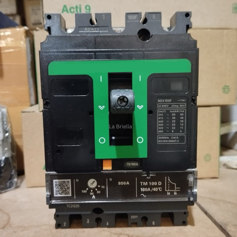 MCCB NSX100F 3p 100a 36ka NSX100 | LV429630 | C10F3TM100