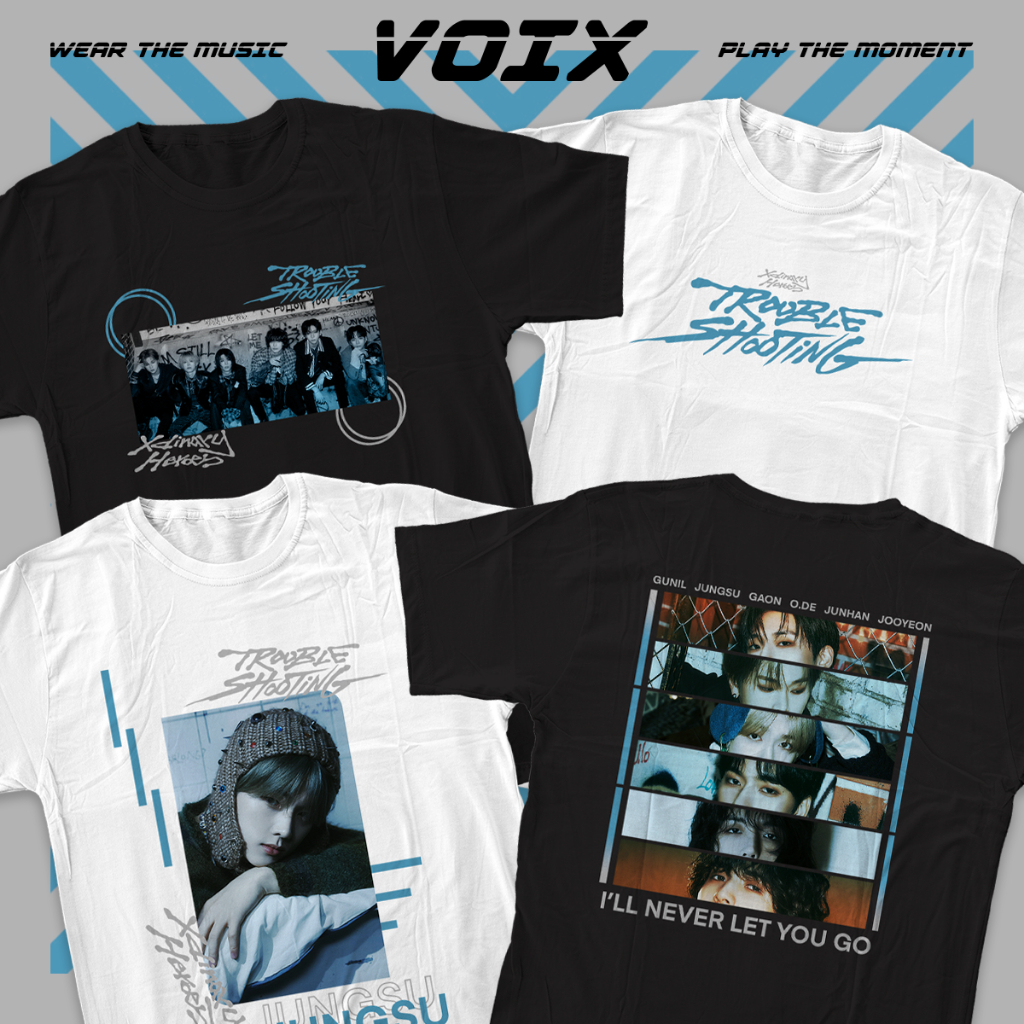 Kaos Kpop Xdinary Heroes "Troubleshooting ; Little Things" Tee - Gunil, Jungsu, Gaon, O.de, Junhan, 