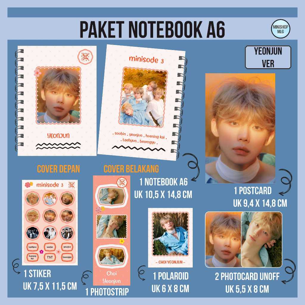 

(FREEBOX) PAKET HEMAT NOTEBOOK BERGARIS TXT UNOFFICIAL - FANKIT TXT MINISODE 3