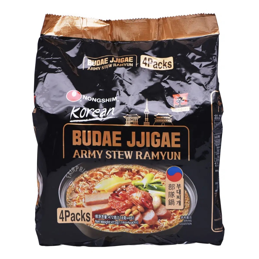 

Nongshim Korean Instant Noodles Army Stew 4sX118g