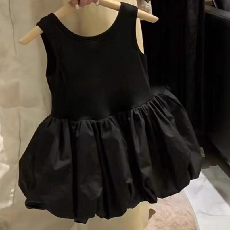 Recommended Mr.Gabor Dress Hitam Lucu Anak Perempuan 1 - 5 Tahun / Ball Gown Mini Dress / Bubu Dress