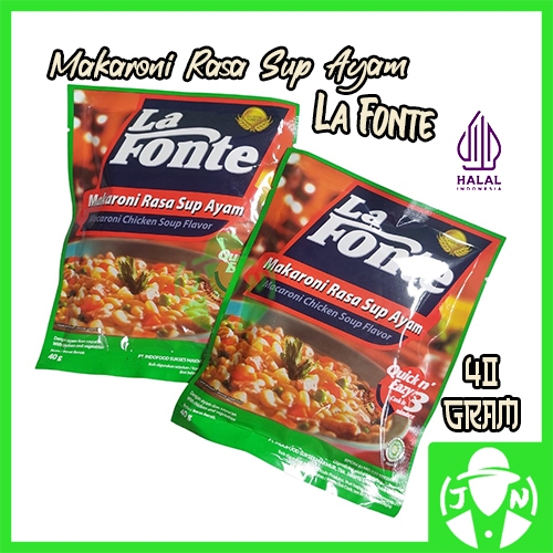 

LA FONTE MAKARONI RASA SUP AYAM 40GR HALAL