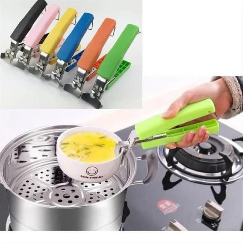 Alat Penjepit Mangkok Stainless Anti Panas