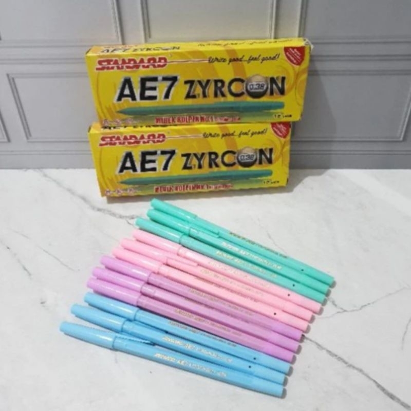 

PULPEN STANDAR AE7 ZIRCON ISI 12 PCS