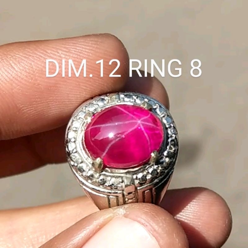 CINCIN BATU MERAH SIAM SIEM MERAH DELIMA STAR TAJAM