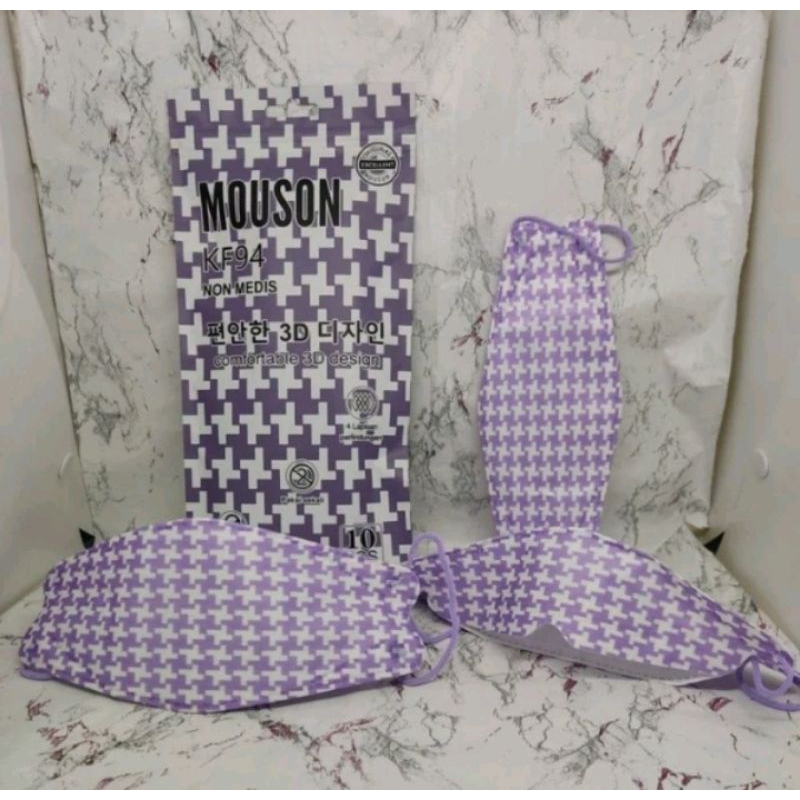 MASKER KF94 WARNA 4PLY TERBARU KF 94 KOREA KF94 MOUSON MURAH ORIGINAL GROSIR ISI 10