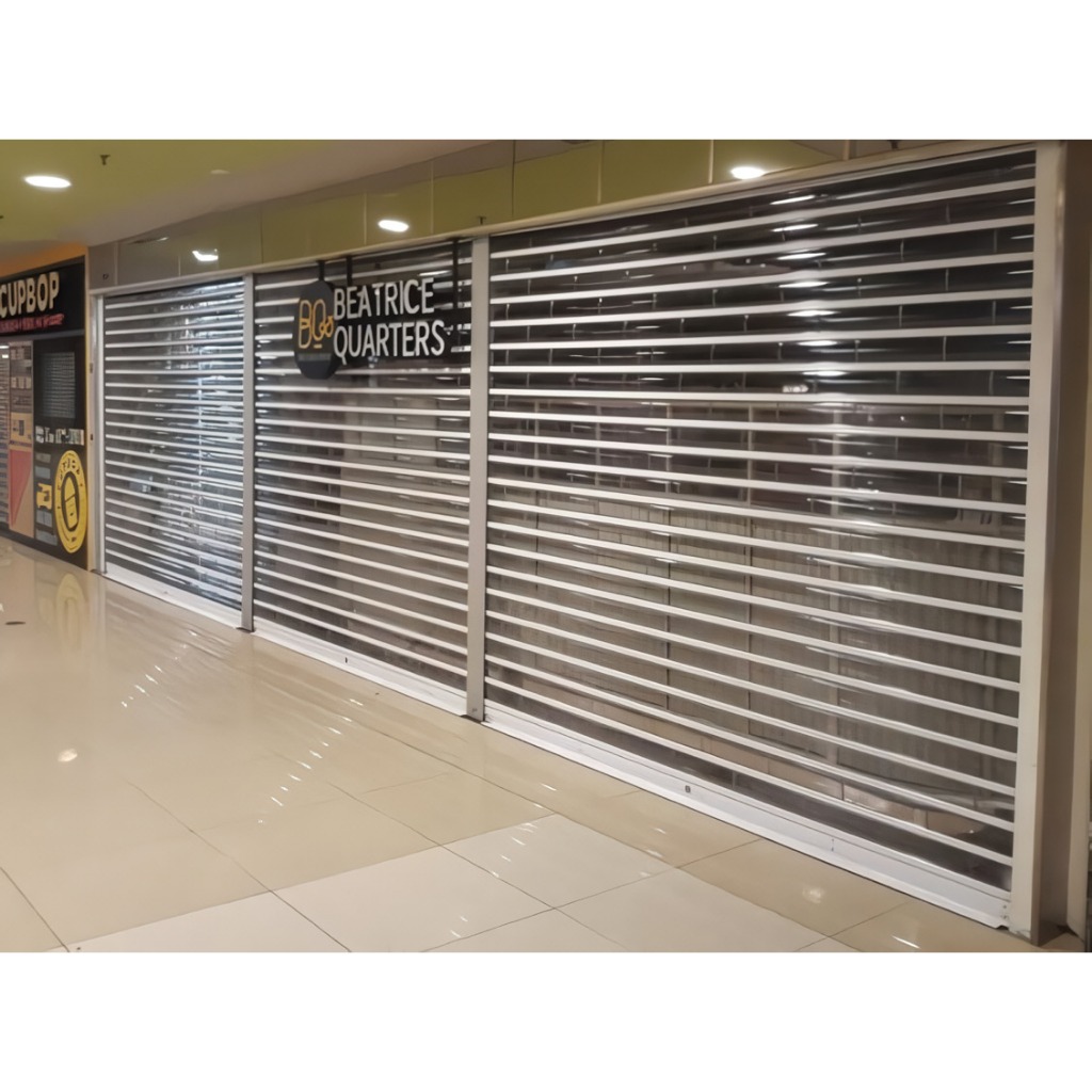 Rolling door polycarbonate transparan, berkualitas melayani pemasangan baru terpercaya di bandung