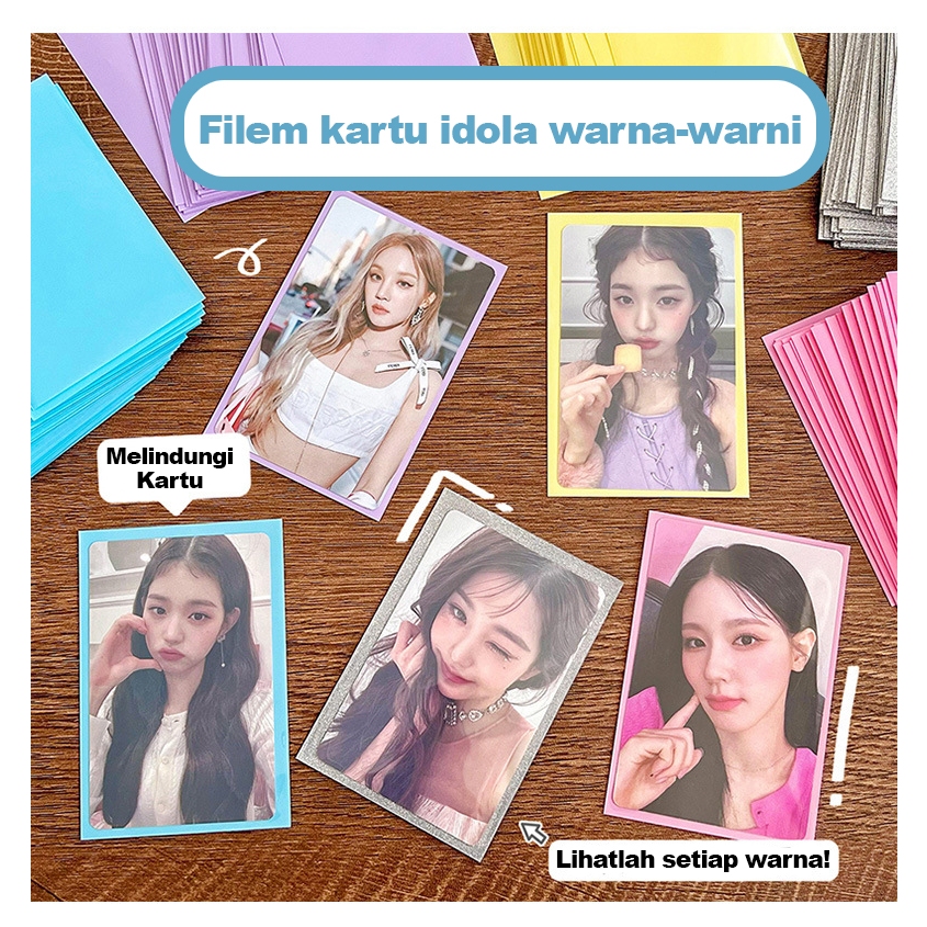 

Kemasan Pelindung Kartu Dua Lapis Berwarna Cantik / Pelindung Kartu Kekinian Untuk Foto Mu Melindungi Dari Benturan