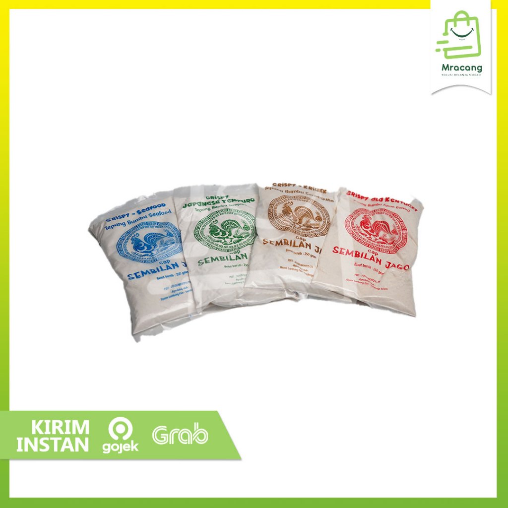 

Tepung Bumbu Cap 9 jago - Berat 250gr