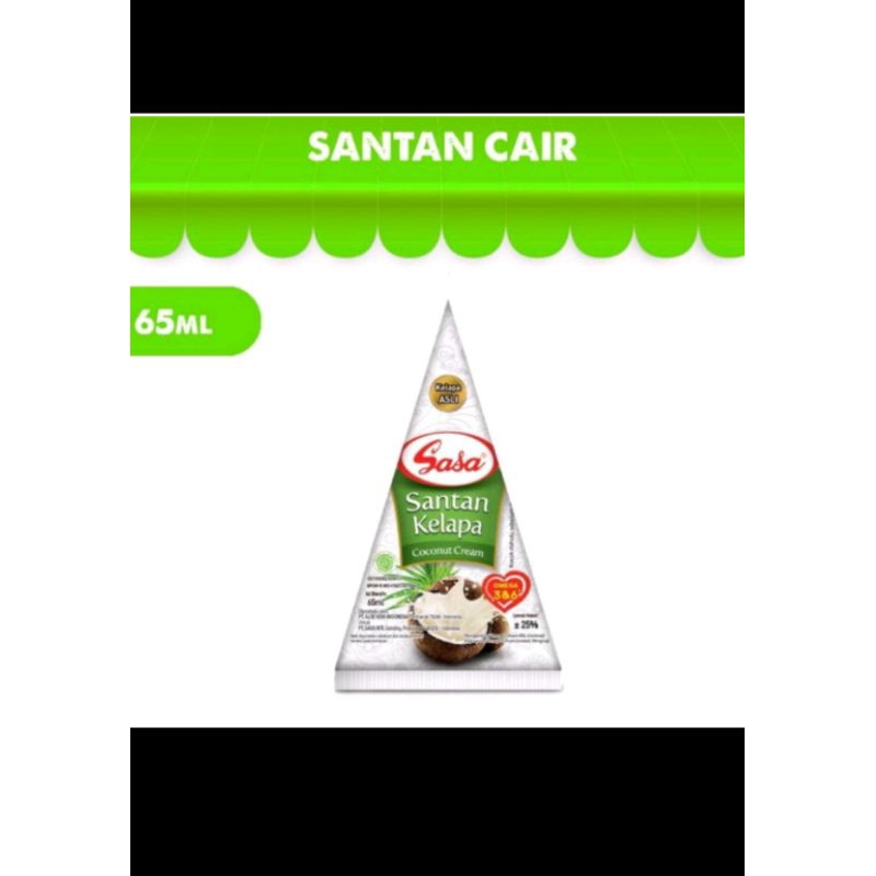 

sasa santan 65ml 3pic
