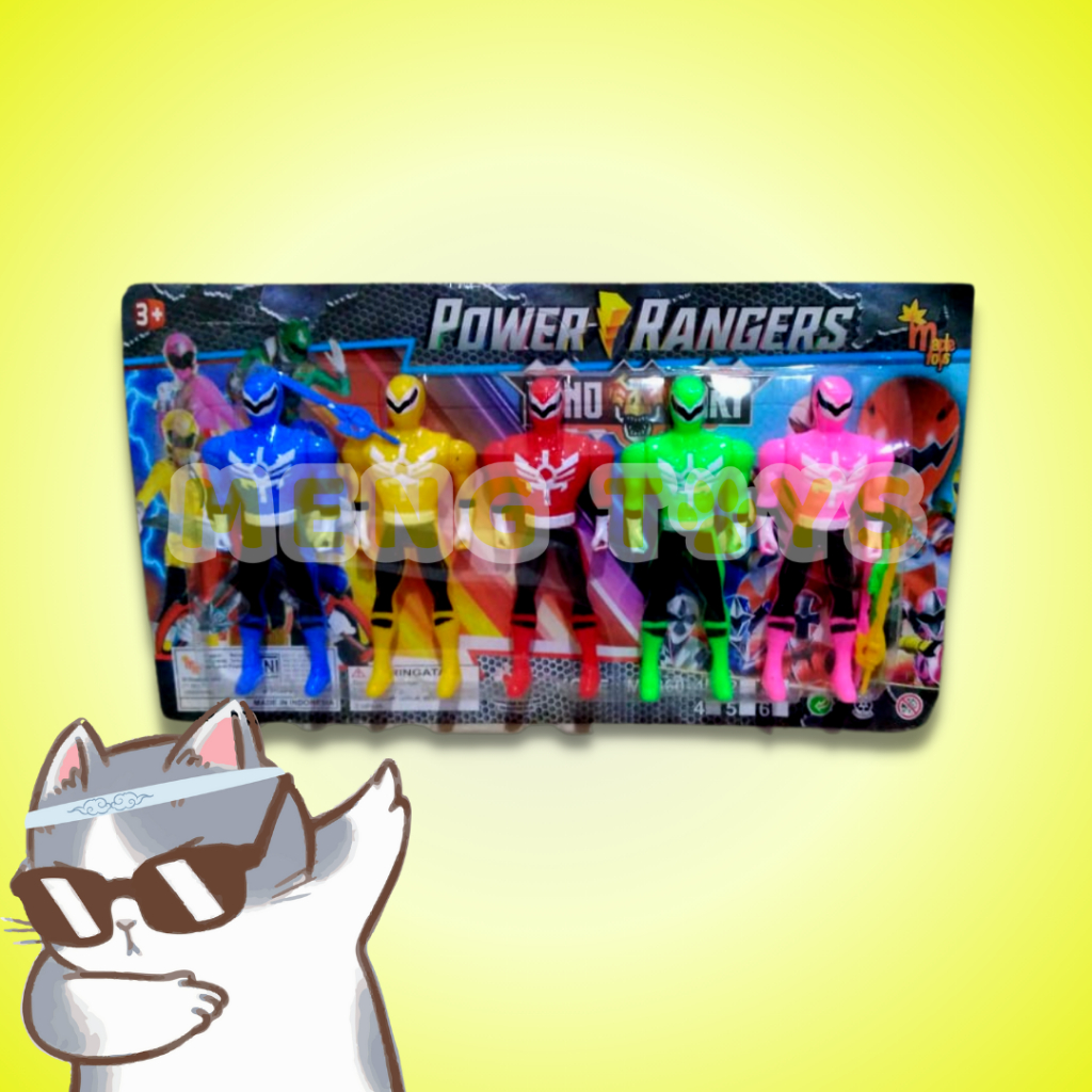 MAINAN ANAK-ANAK ROBOT POWER RANGER SET / ACTION FIGURE POWER RANGER