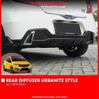 Diffuser difuser spoiler bemper belakang all new brio urbanite