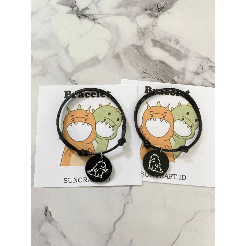 (BISA COD) Gelang Couple Dino Magnet Gelang Pasangan Hadiah Untuk Pacar