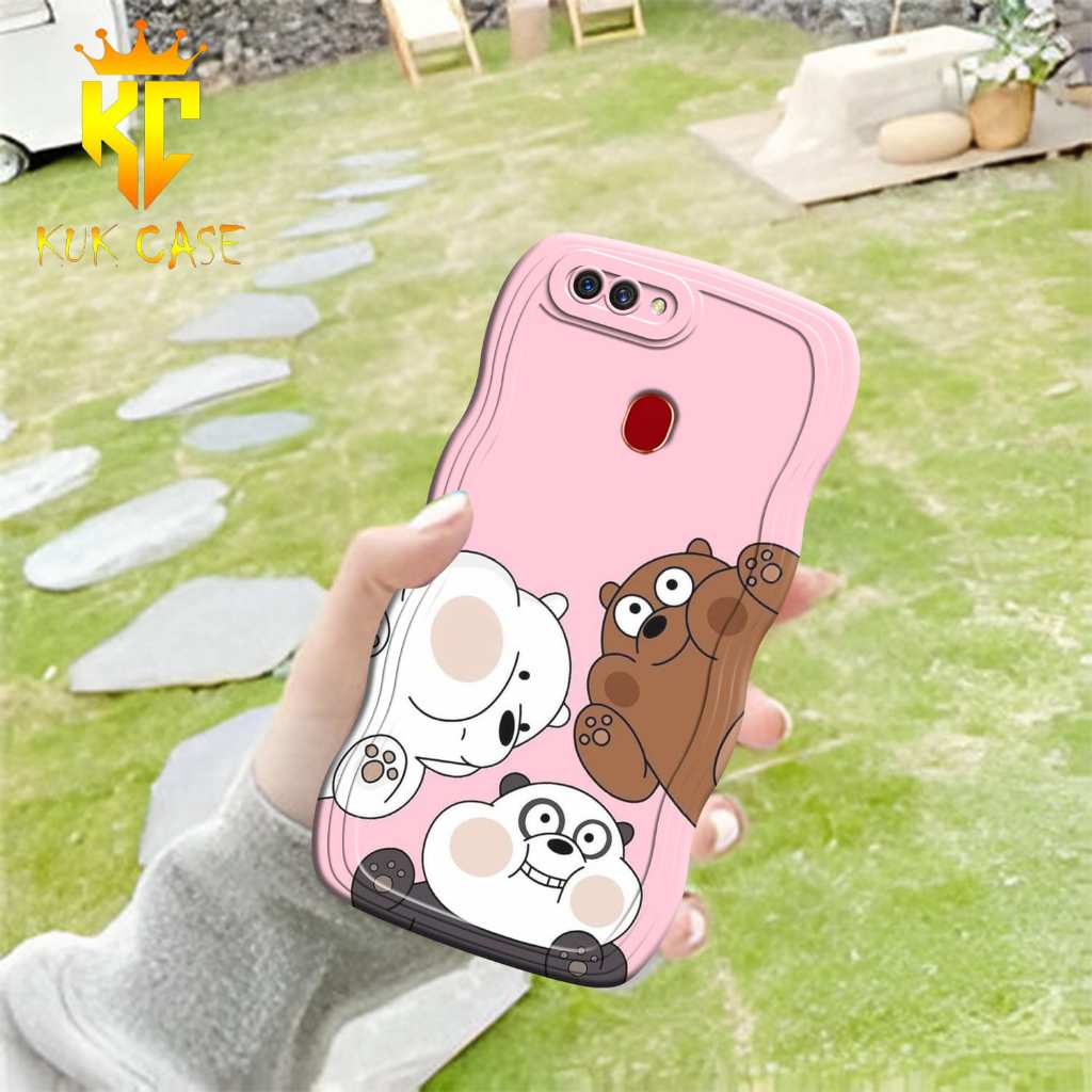 Cassing HP - OPPO A5S GELOMBANG - Fashion Case Camera - Case Mewah - Case Karakter - Case cowo - Cas