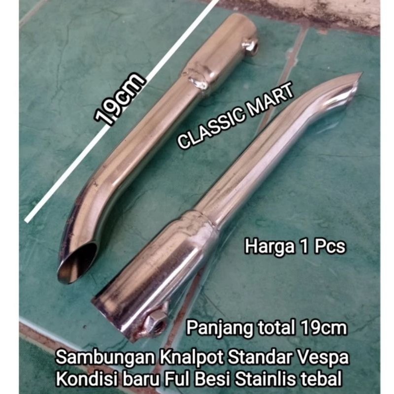 SILENCER SARINGAN SARANGAN SAMBUNGAN KNALPOT VESPA