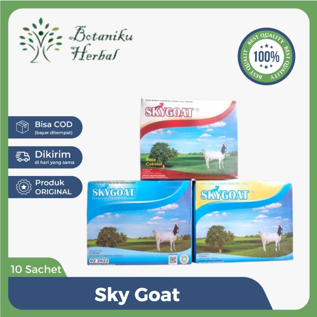 

SKYGOAT 10's - Susu Kambing Etawa Bubuk Untuk Kesehatan Tubuh