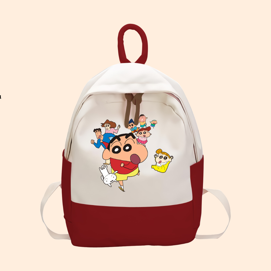 Tas Anak Kartun Crayon Shincan Anak SD TK Kantong Backpack Karakter Anak SHI-02