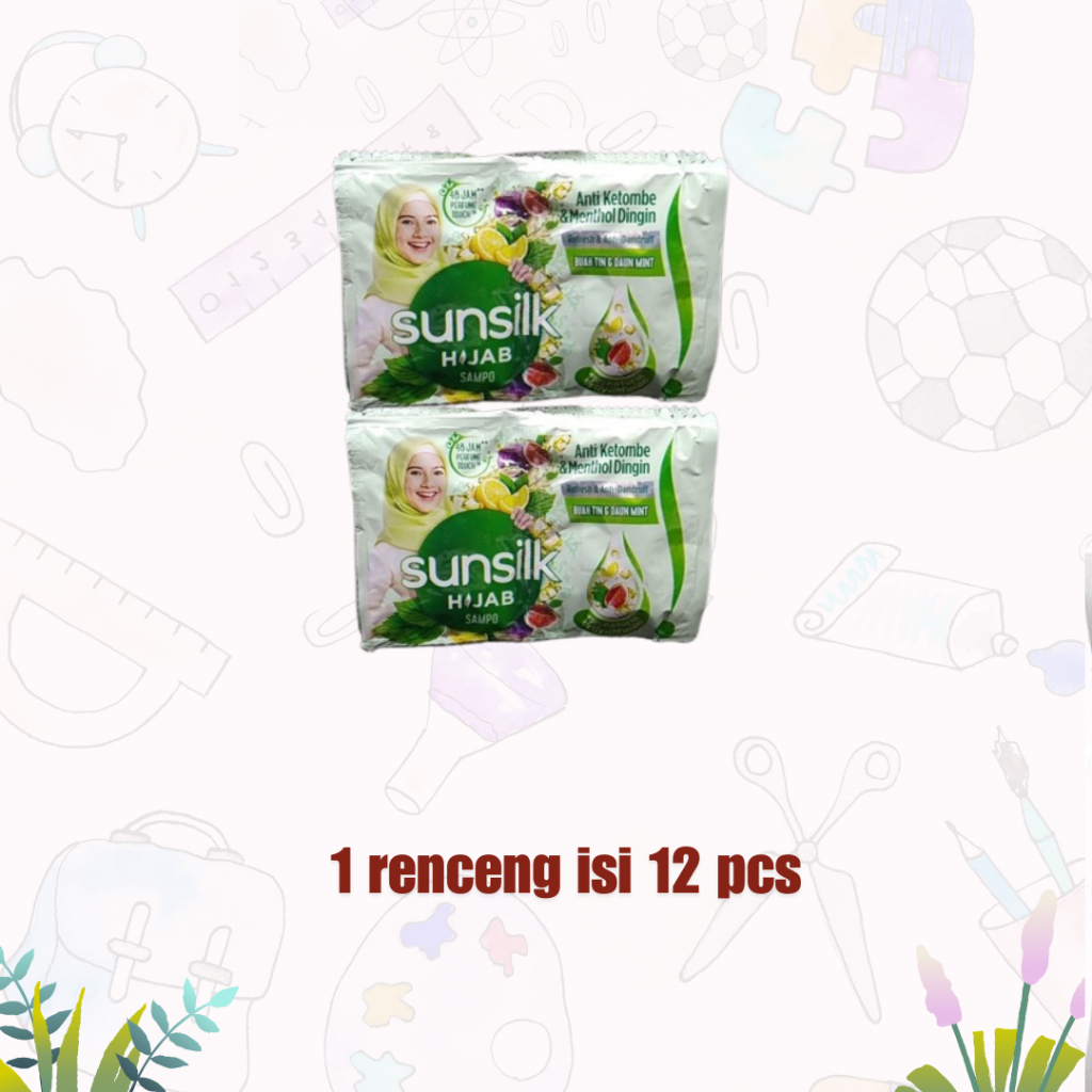 1 RENCENG Sunsilk Shampoo Hijab Anti Ketombe & Menthol Dingin Sachet