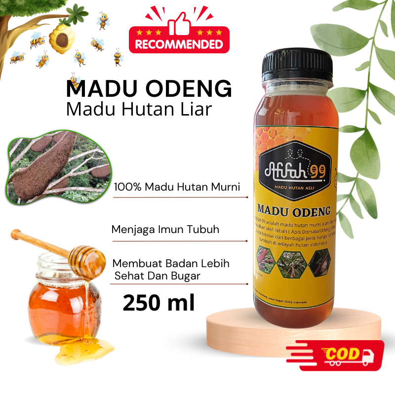 

Madu Asli - Madu Odeng (250 ml) Madu Afifah 99 - Madu Hutan Asli Murni