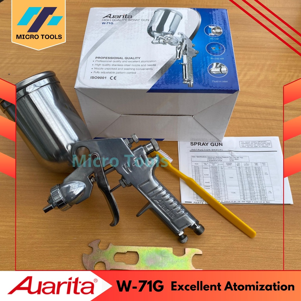 Spray Gun AUARITA W-71G ORIGINAL - Excellent Atomization Spray Gun W71G