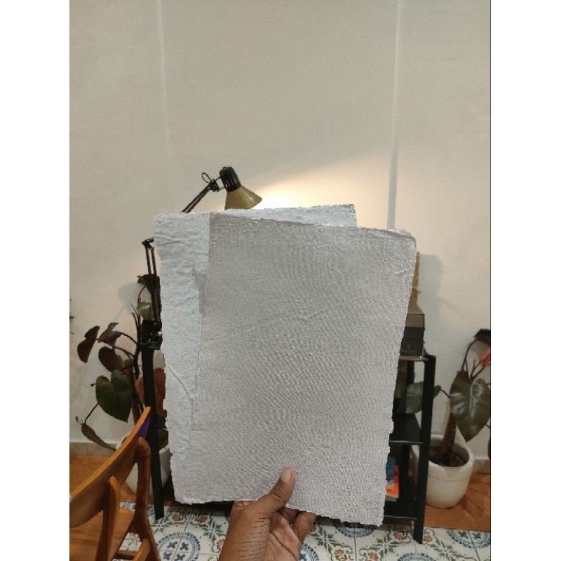 

Kertas Daur Ulang Handmade ukuran ± 20x30 cm bisa di print