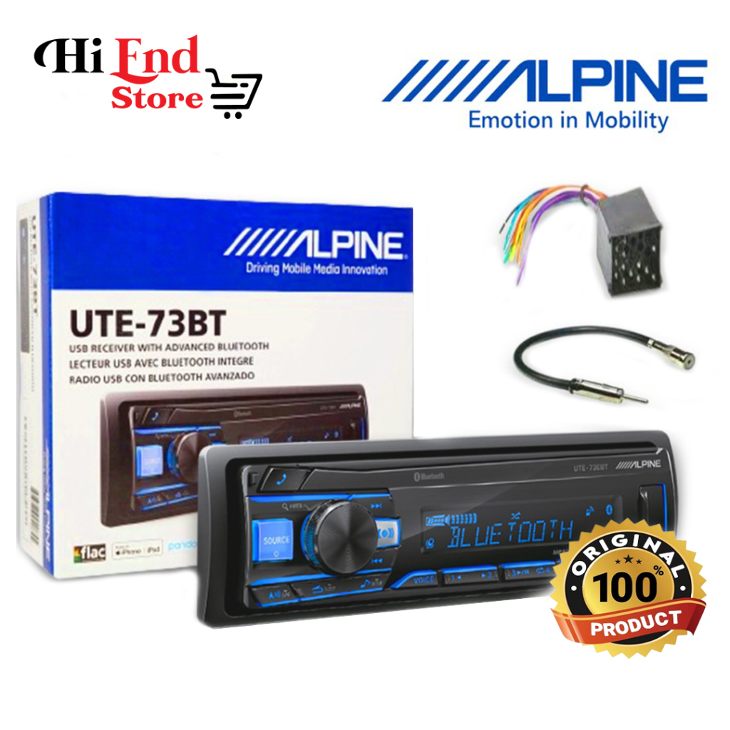 Alpine UTE-73BT Head unit single din  DIGITAL MEDIA RECEIVER WITH BLUETOOTH