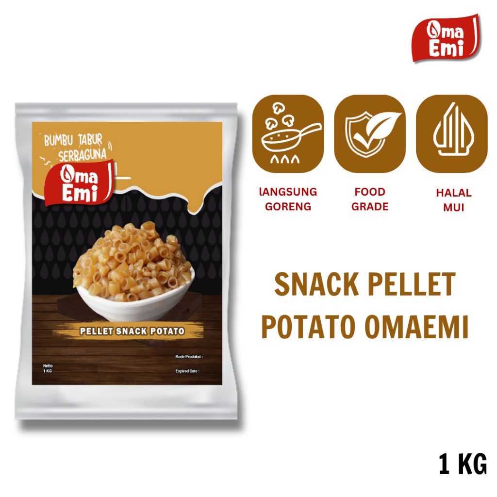 

PELLET SNACK POTATO STICK 1 KG FOOD GRADE