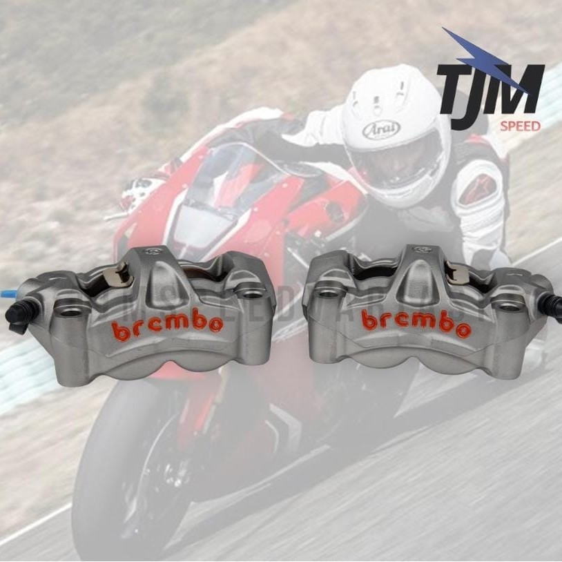 kaliper brembo monoblock M50 not GP4RS set kanan kiri pitch 100mm ori italy