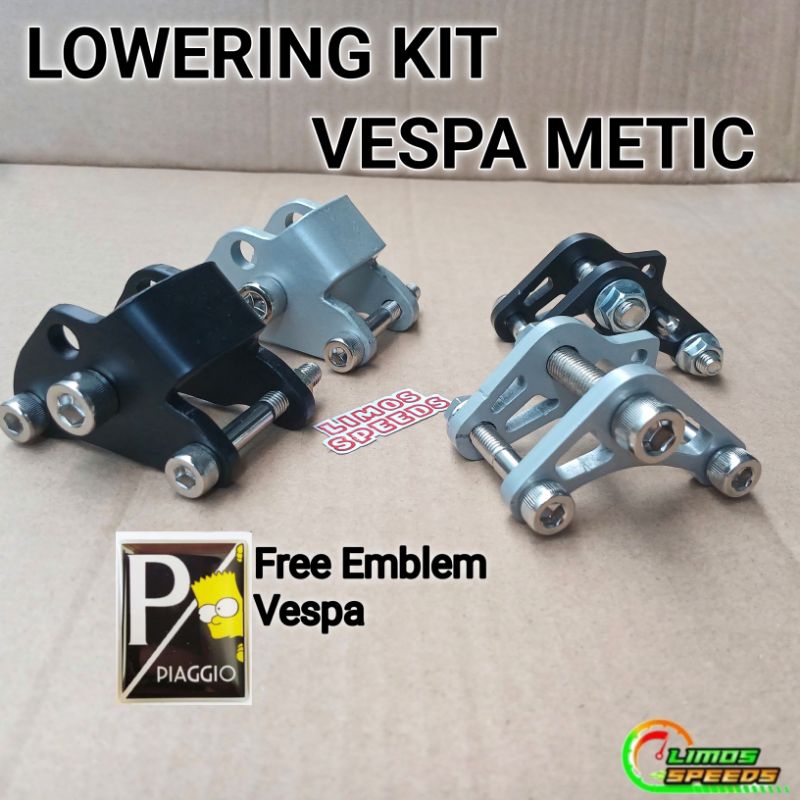 Lowering Kit Vespa Sprint Lx Primavera S Gts Pemendek Shock Belakang Vespa Matic