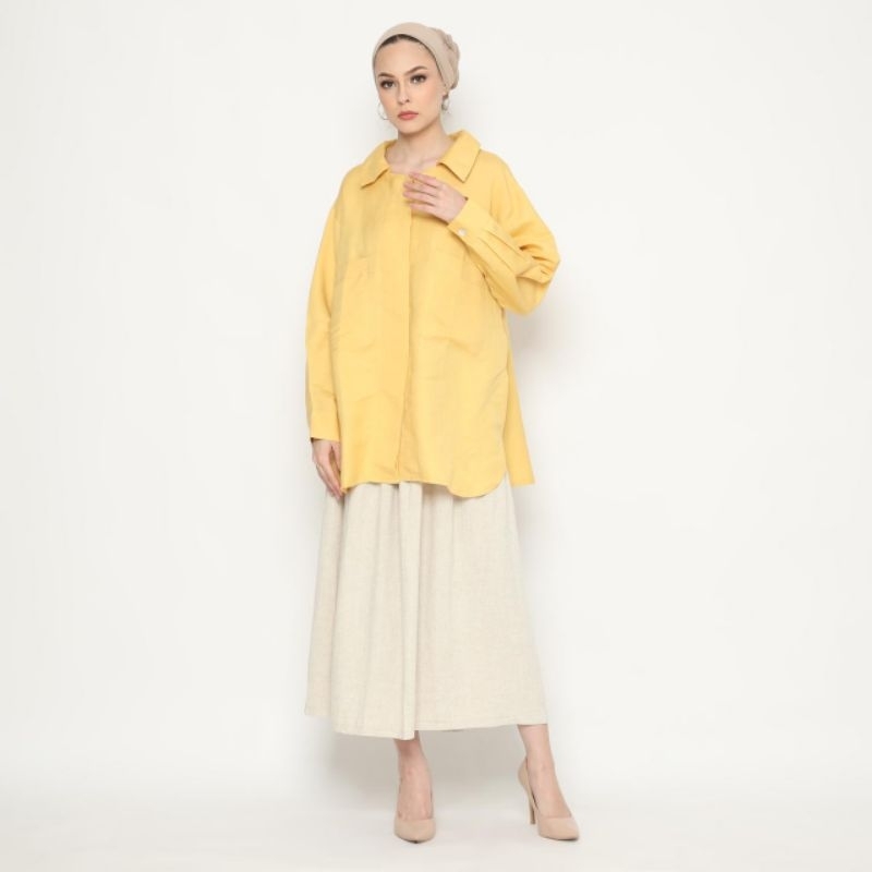 Blus linen Roza