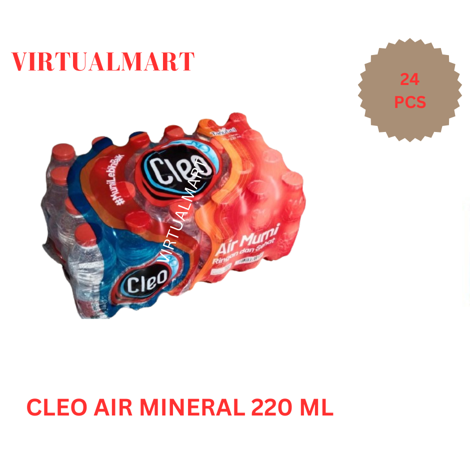 

Cleo Air Mineral 220 ML 1 Dus Isi 24 Pcs