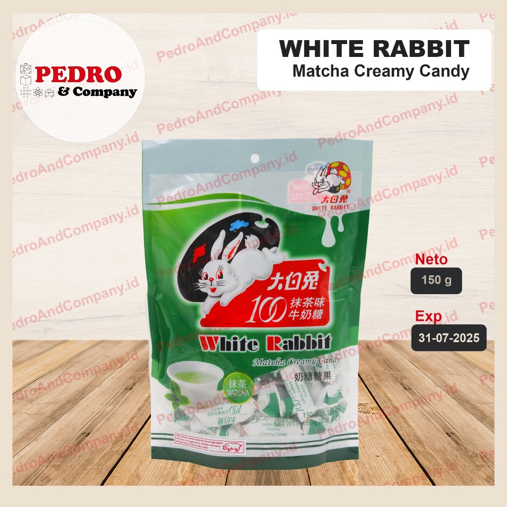 

White rabbit MATCHA CREAMY candy 150 gram permen kelinci sweets susu
