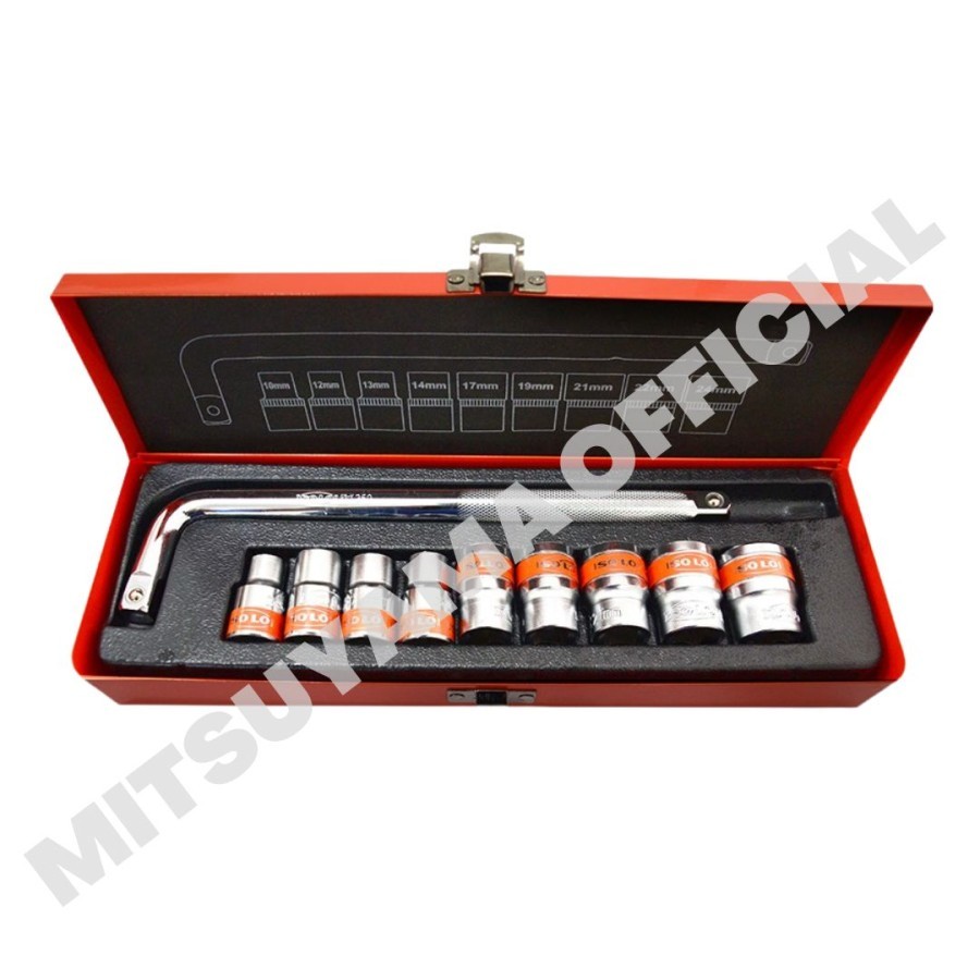KUNCI SOCK SET 10 PCS UKURAN 10 - 24MM (SL-S10)