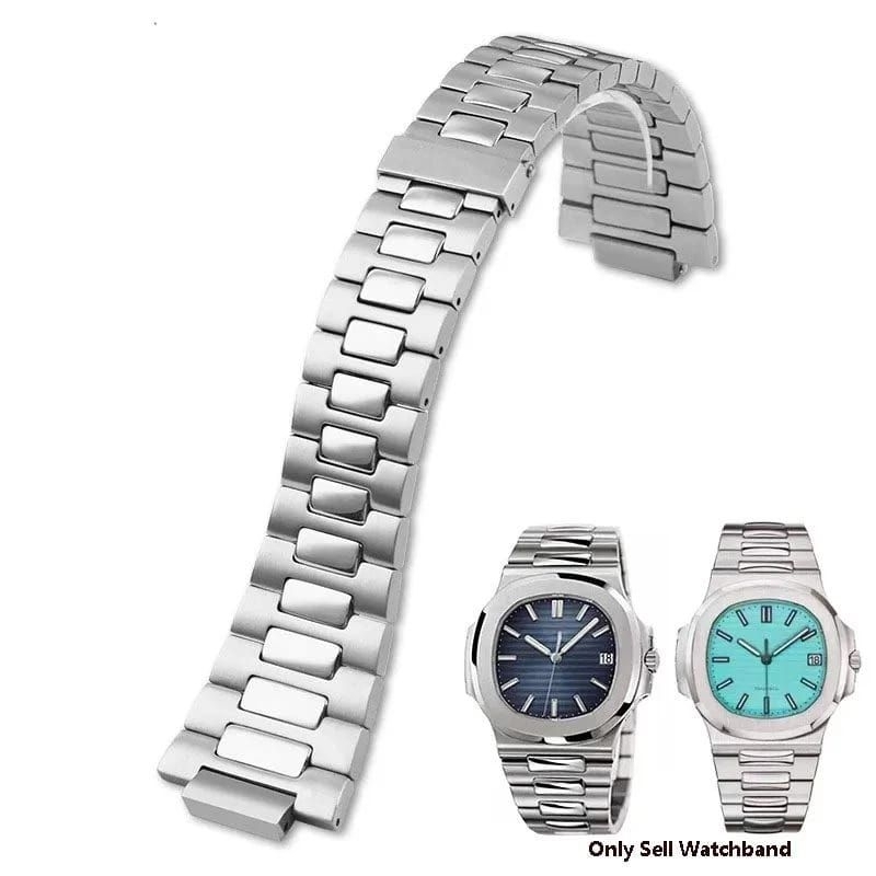 RANTAI JAM TANGAN FOR PATEK PHILIPPE NAUTILUS SERIES 5711 5712 5980 STAINLESS STEEL
