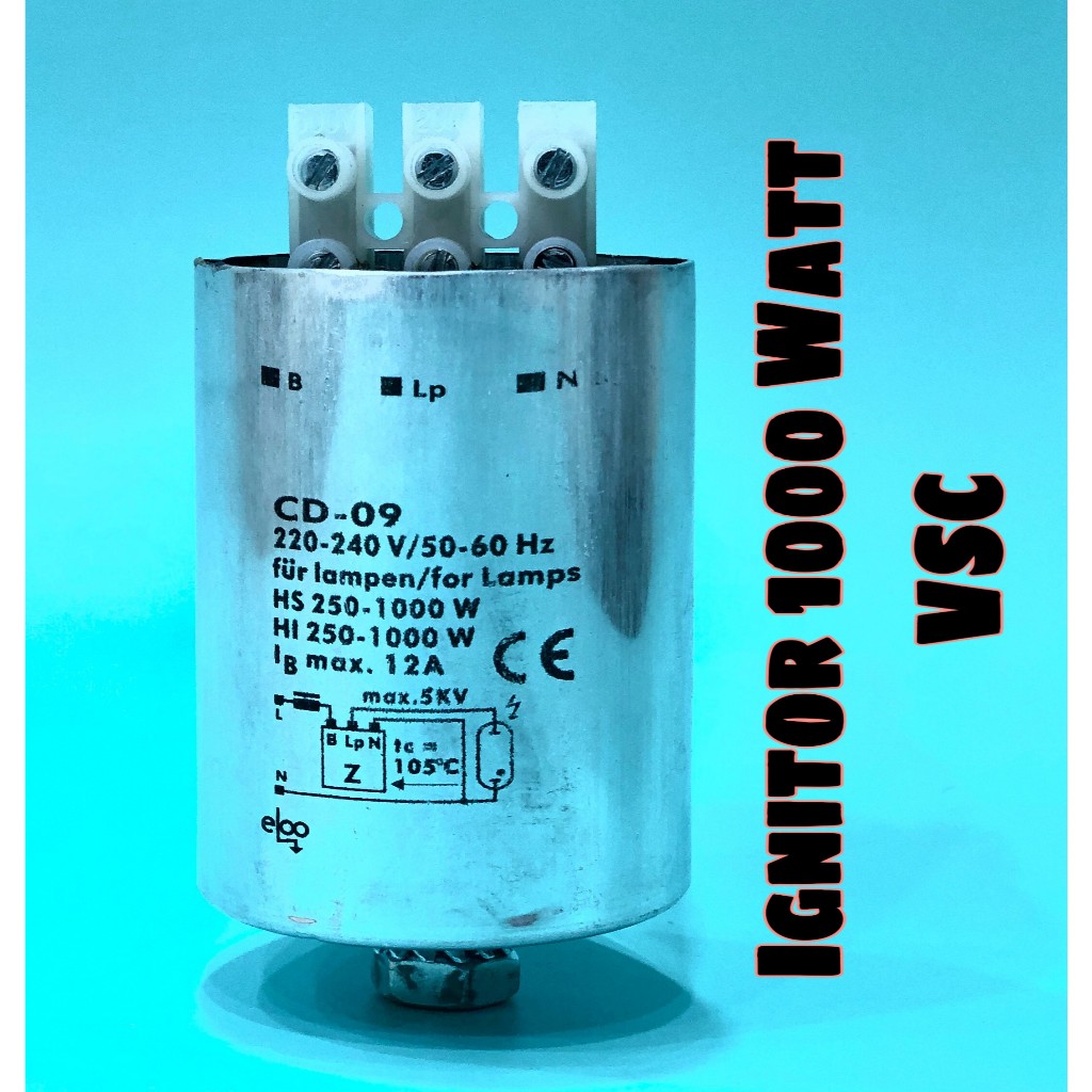 Ignitor 1000W Metal Halide or Sodium Visicom JPN