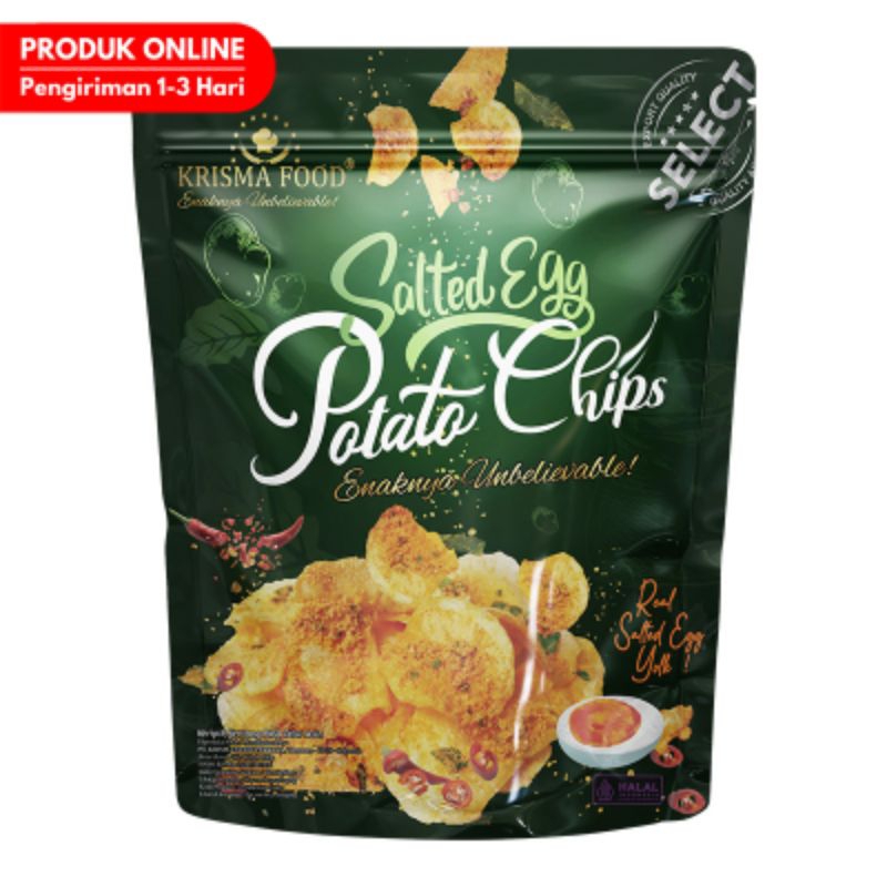 

KRISMA FOOD Keripik Kentang Telur Asin Snack 60 g
