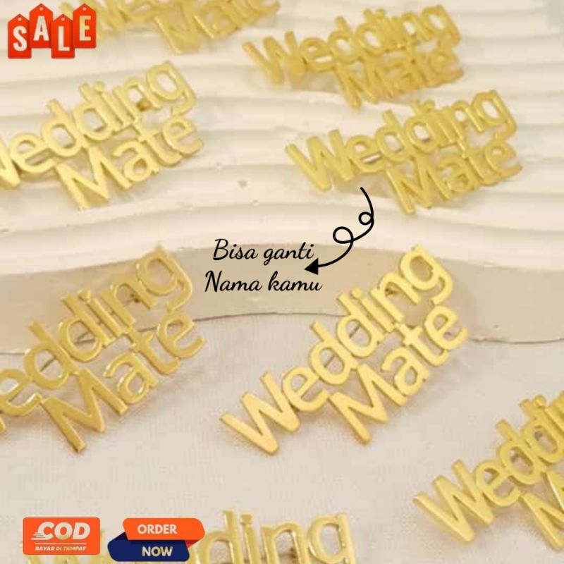 Bros Nama Custom Bros Nama Lapis Emas Bros Peniti Bros Hijab