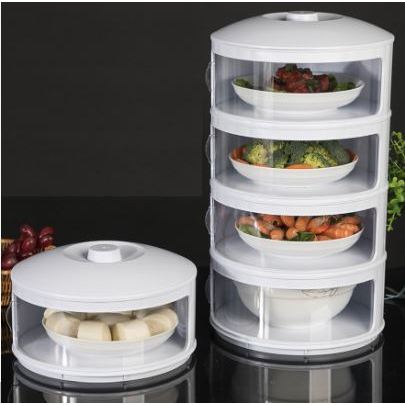 HJK Rak Makanan Tudung Saji SUSUN [ 4 SUSUN ] Penahan Panas / Tempat Penyimpanan Makanan 4 tingkat