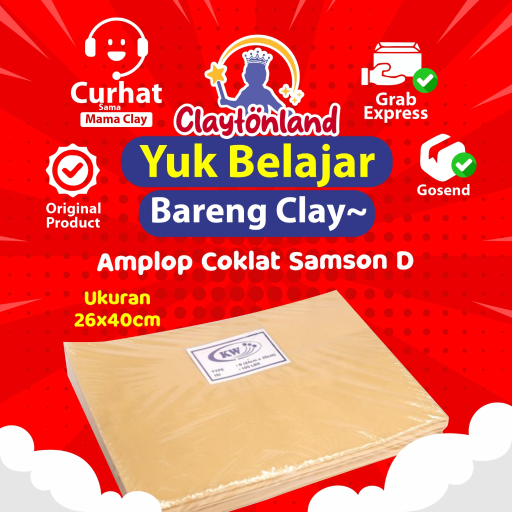 

Amplop Coklat Samson E Ukuran 28x40cm / Amplop Dokumen / Lamaran Kerja (PACK)