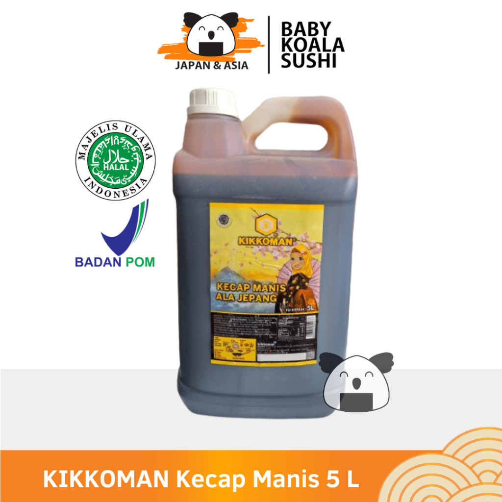 

KIKKOMAN KECAP MANIS Ala Jepang 5 Liter Halal | Sweet Sauce