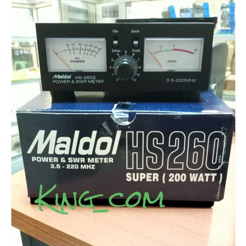 Power & SWR Maldol HS 260 200watt Baru Original