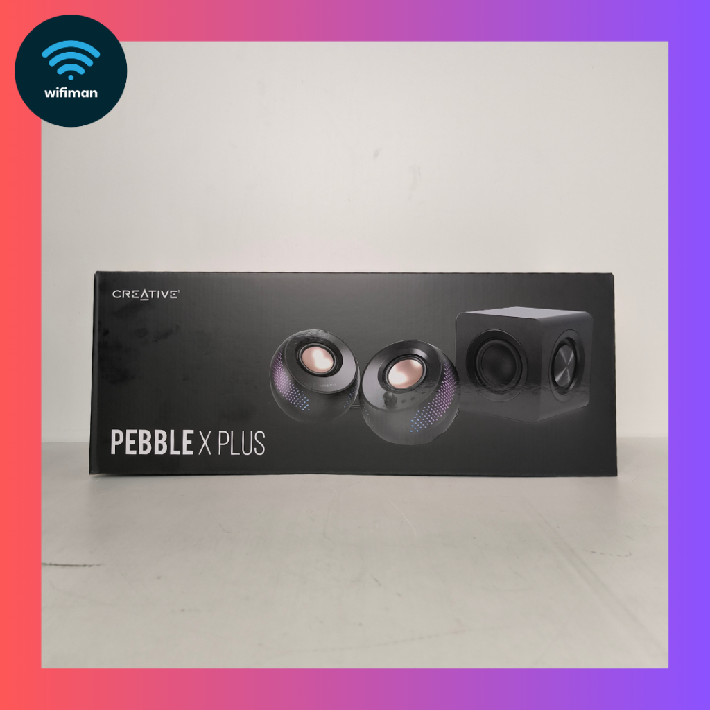 Creative Labs Pebble X Plus 2.1 Speaker with Subwoofer Bluetooth USB C AUX RGB - Audio Desktop Offic
