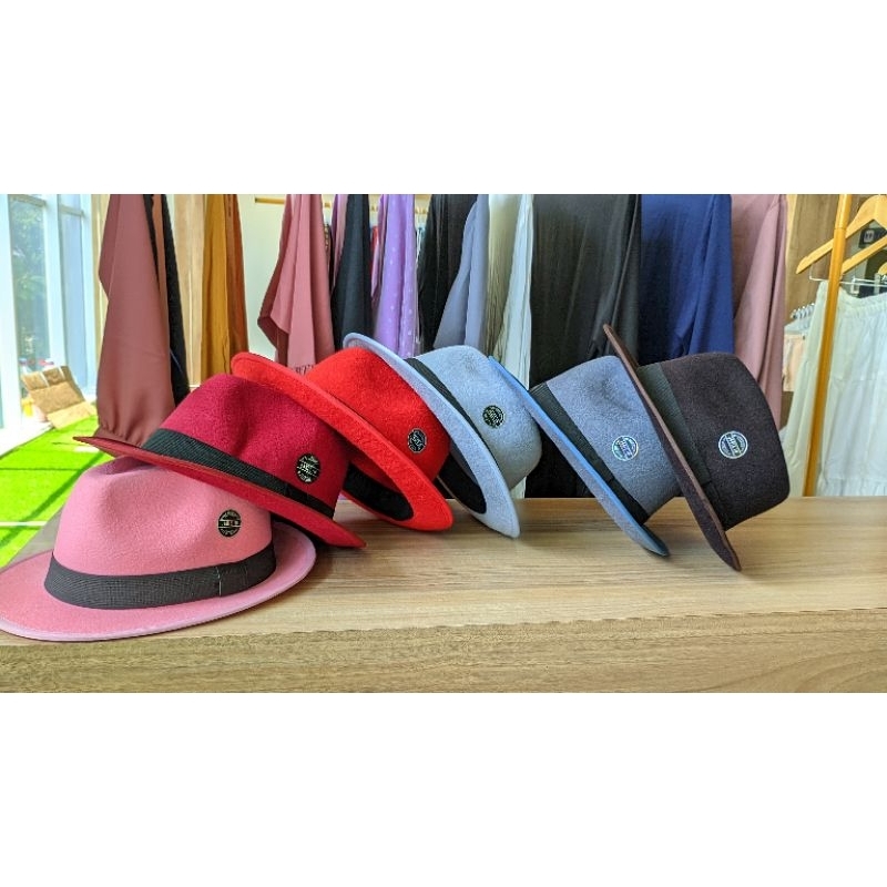 JARIS ID FEDORA HAT TOPI TOMPI WARNA CERAH ORIGINAL