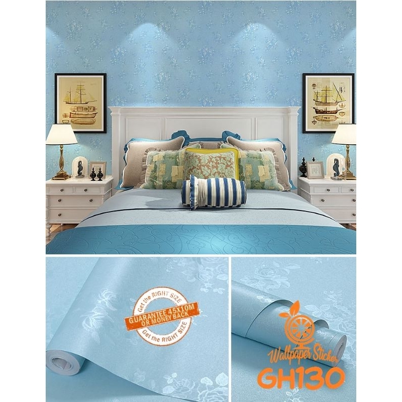 Wallpaper Stiker Dinding Ukuran 10 Meter x 45cm Motif Termurah Promo Terbaik Sudah Ada Lem Perekatny