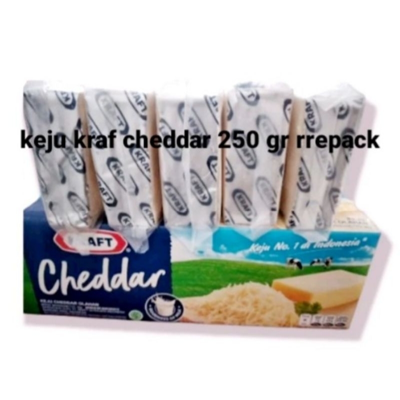 

Keju Kraf Cheddar 250gr repack