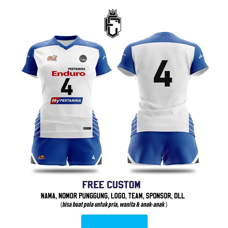 Jersey Voli Cewek Proliga Pertamina Enduro