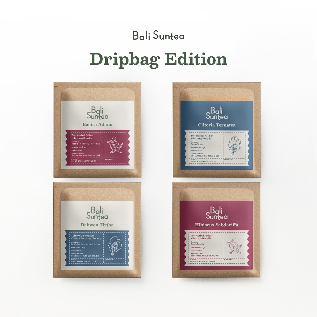 

Teh Sample | Dripbag Edition - All Variants Teh Herbal | 100% Organik