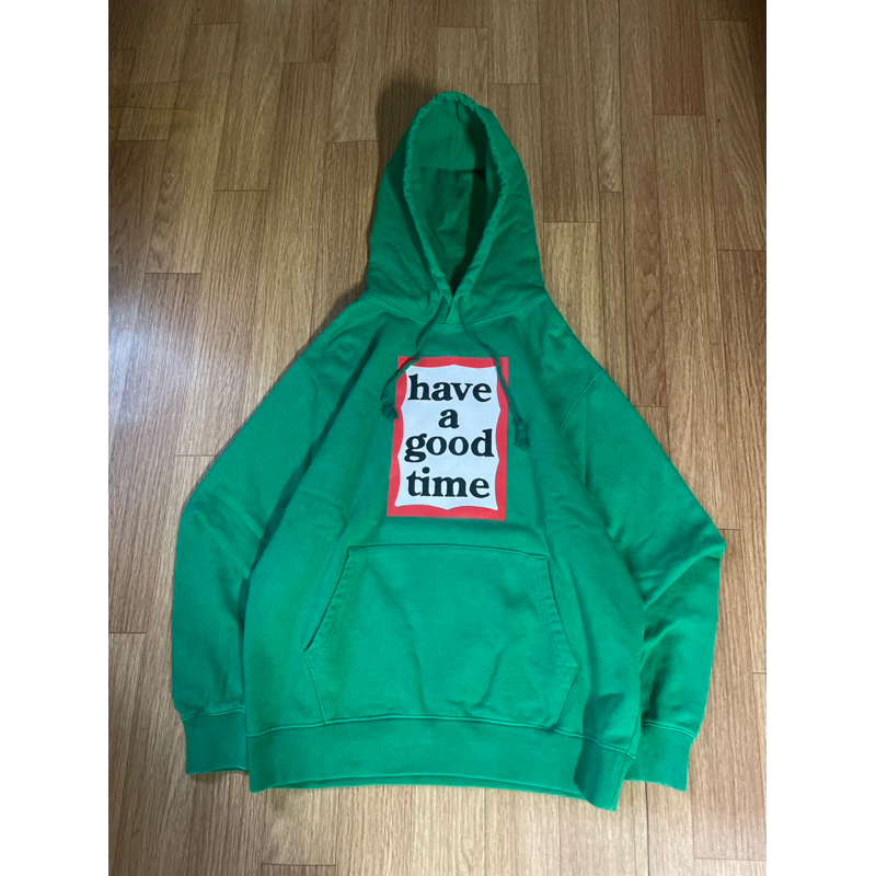Hoodie Have A Good Time Big Logo (green)