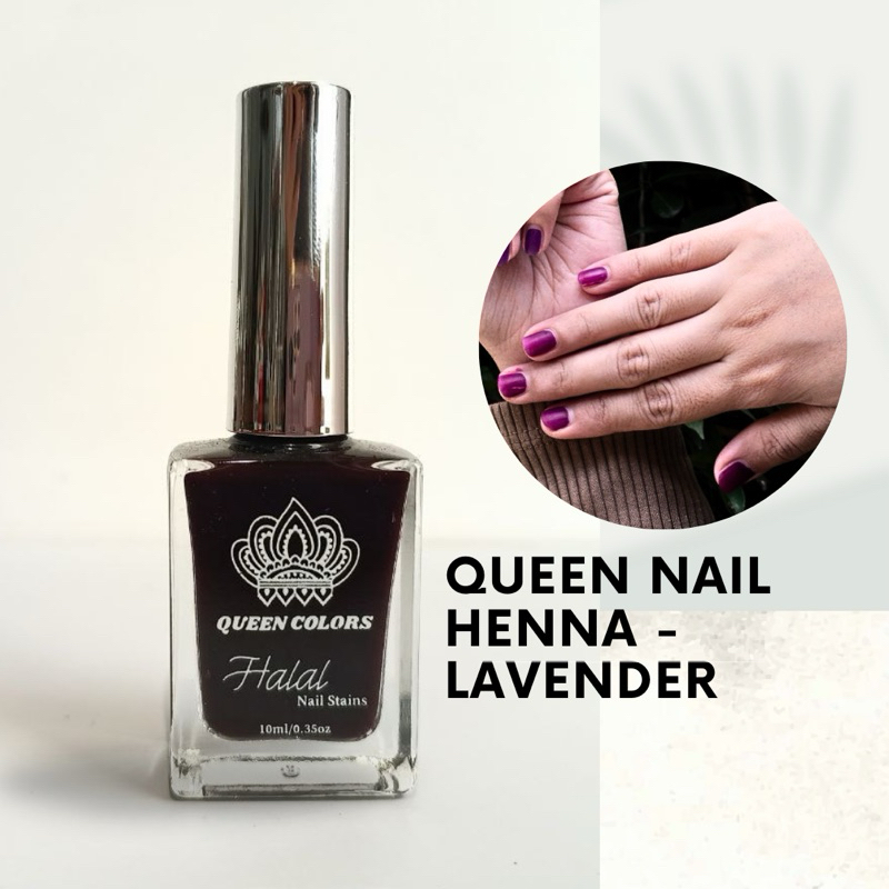 Lavender Queen Nail Henna kutek kutek halal muslimah bukan kutek implora kutek peel off kutek 2in1
