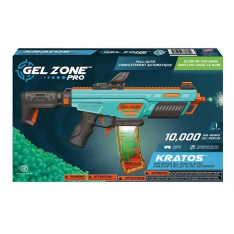 Gel zone pro kratos motorized gel bead blaster mainan pistol